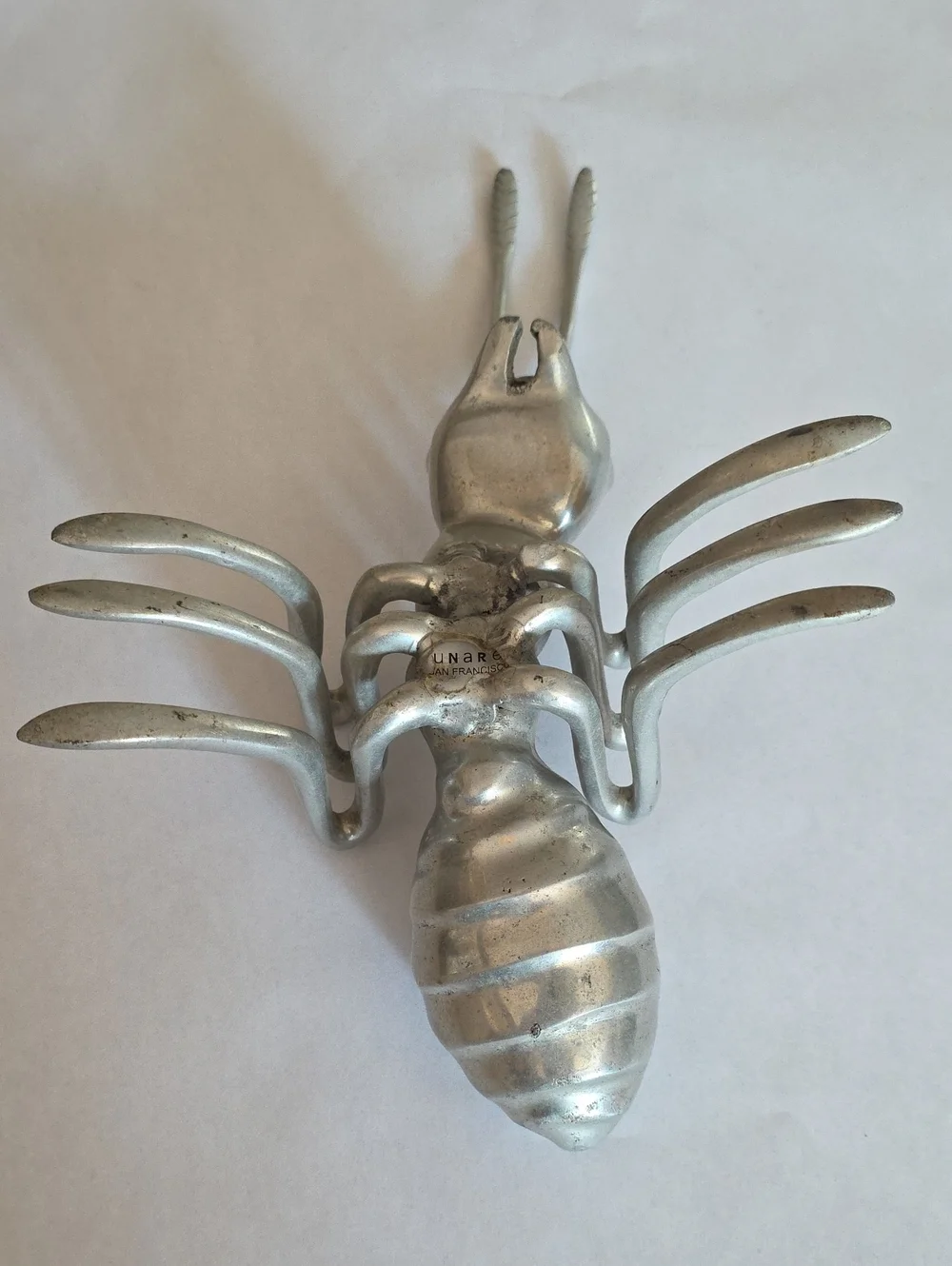 Vintage Polished Aluminum Ant Sculpture - Nima Oberoi Lunares San Francisco